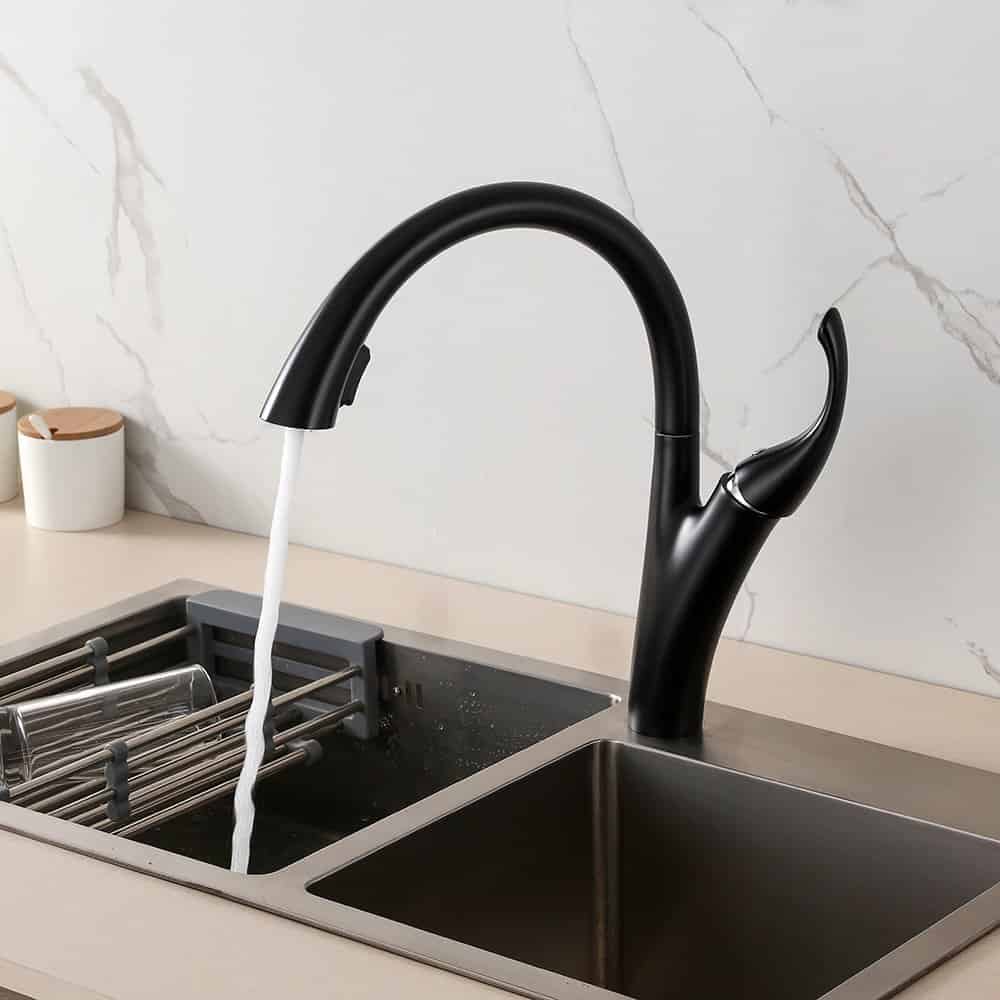 Torneira de cozinha monocomando - preto fosco - K624 01 10 1