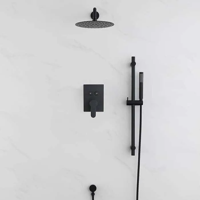 Hot and cold concealed shower set - 2 functions - Image 3