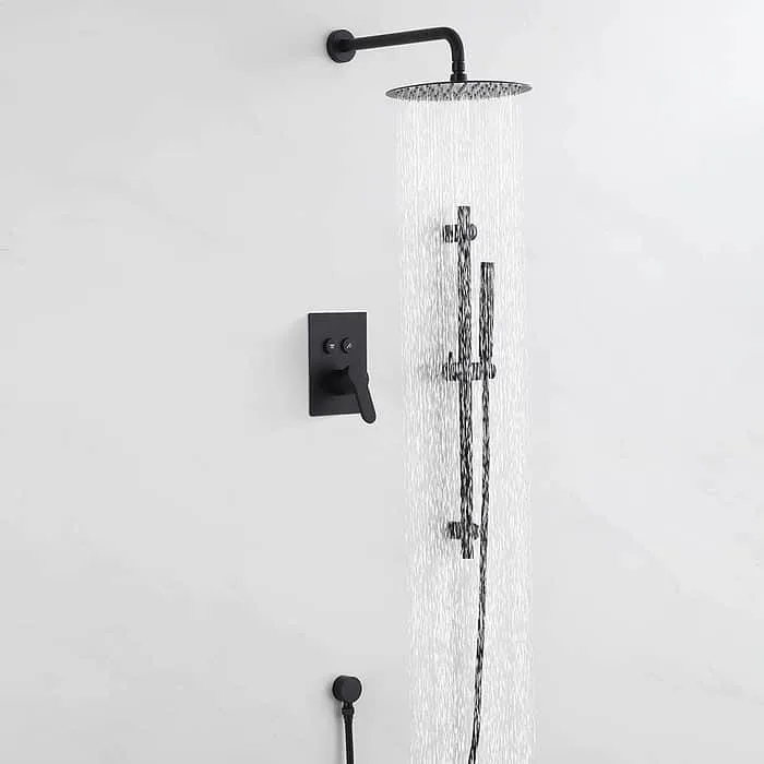 Hot and cold concealed shower set - 2 functions