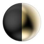 47.black+brushed gold Hot and cold wash basin tap - B550 02