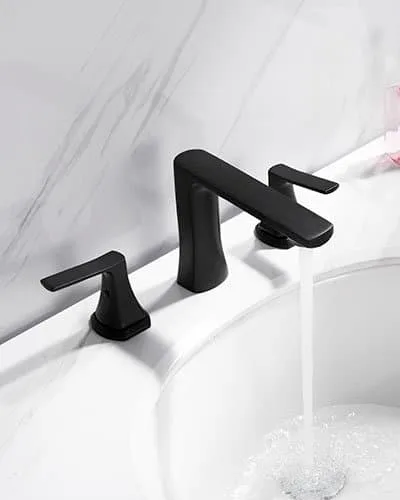 matte black widespread basin faucet 3 hole - B551 04 31 1