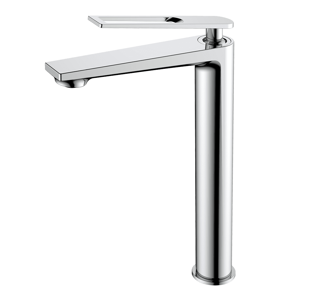 Bathroom vessel faucet with hollow handle – Coloris bathroom collection - chrome finish - no background - B059 02 01 1