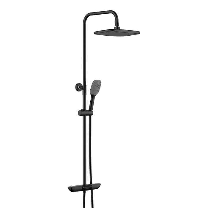 Exposed thermostatic shower mixer set - sc050 13 31 1 - matte black