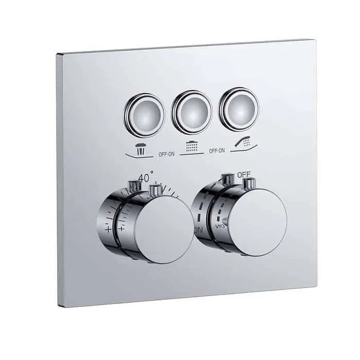 3 way concealed thermostatic shower valve - chrome - SC723 23 01 1