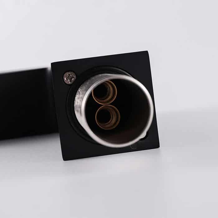 Matte black single bathroom mixer tap -detail1- B016 01