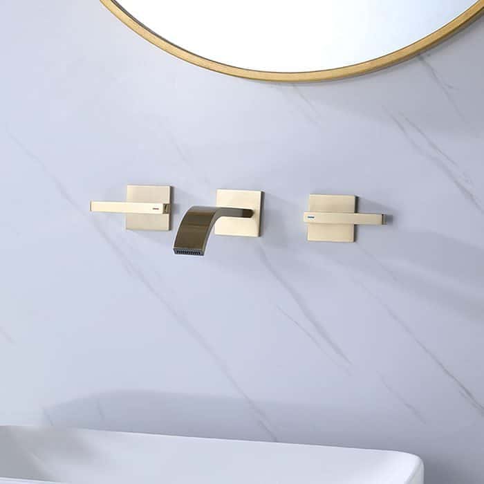 Wall mounted 3 hole basin mixer - B667 06