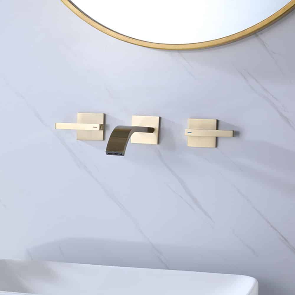 Wall mounted 3 hole basin mixer - B667 06