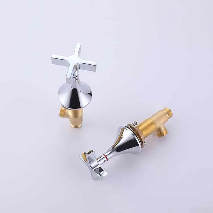 Brass modern pillar tap with corss handle -handle- B672 04
