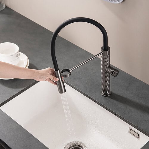 Brass Material Hollow Knob Kitchen Faucet - K088 03