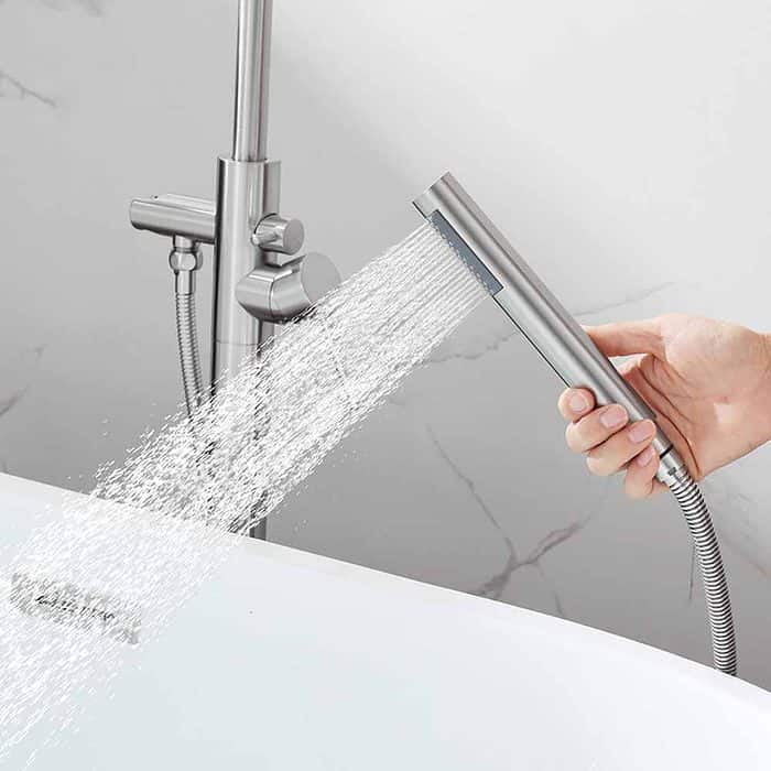Freestanding bath shower with hand shower-handheld- S123 04