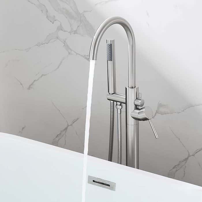 Freestanding bath shower with hand shower-outlet-opening- S123 04