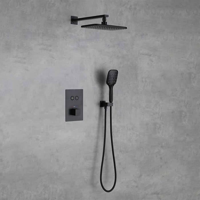 Thermostatic black concealed shower set - SC701 22 31 1