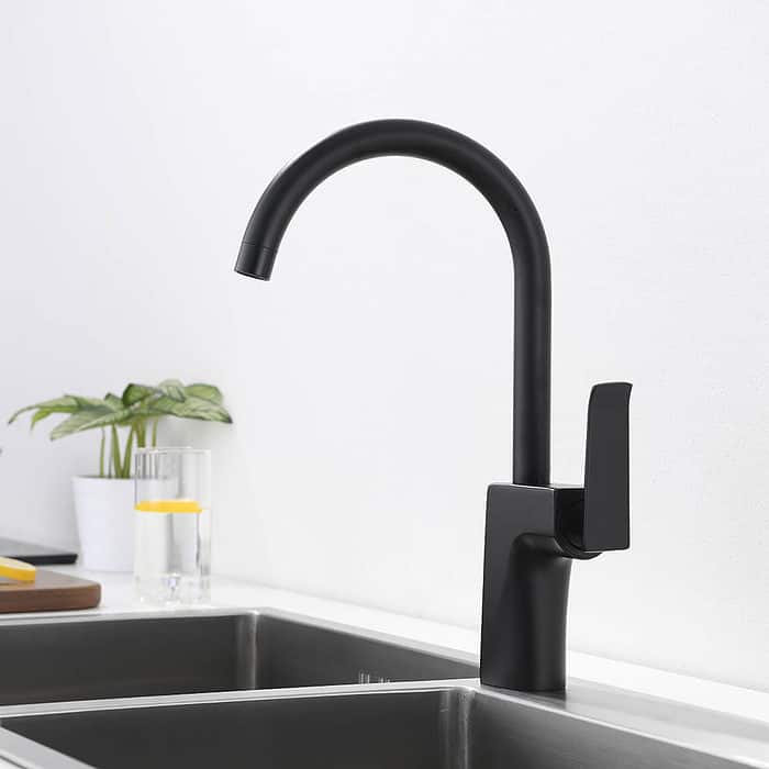 single hole modern bar faucet - matte black - K044 03 31 1 - 1
