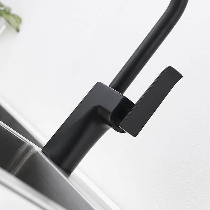 single hole modern bar faucet - matte black - K044 03 31 1 - 4