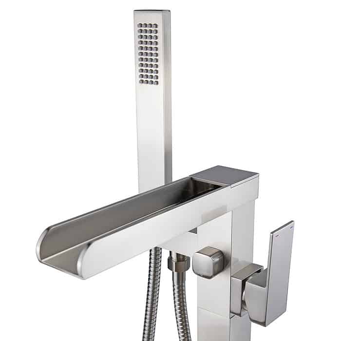 Waterfall freestanding bath faucet - SF282A 12 02 1 - brushed nickel - 2