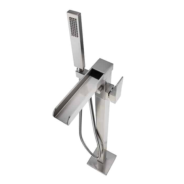 Waterfall freestanding bath faucet - SF282A 12 02 1 - brushed nickel - 5
