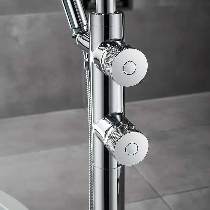 Thermostatic freestanding bath faucet - SF572C 12 01 - chrome finish - 3