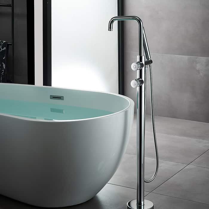 Thermostatic freestanding bath faucet - SF572C 12 01 - chrome finish - 6