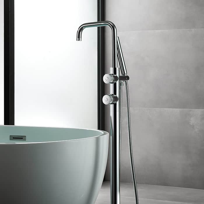 Thermostatic freestanding bath faucet - SF572C 12 01 - chrome finish - 7
