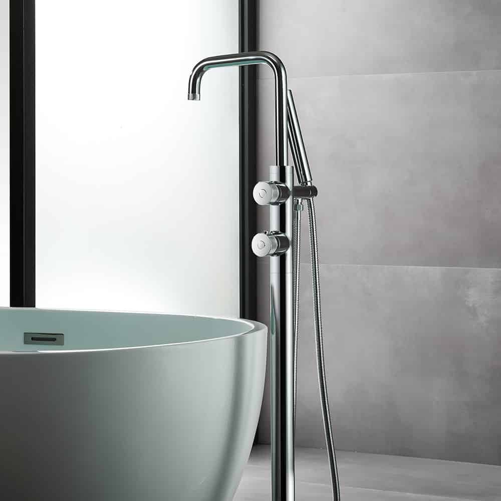 Thermostatic freestanding bath faucet - SF572C 12 01 - chrome finish - 7
