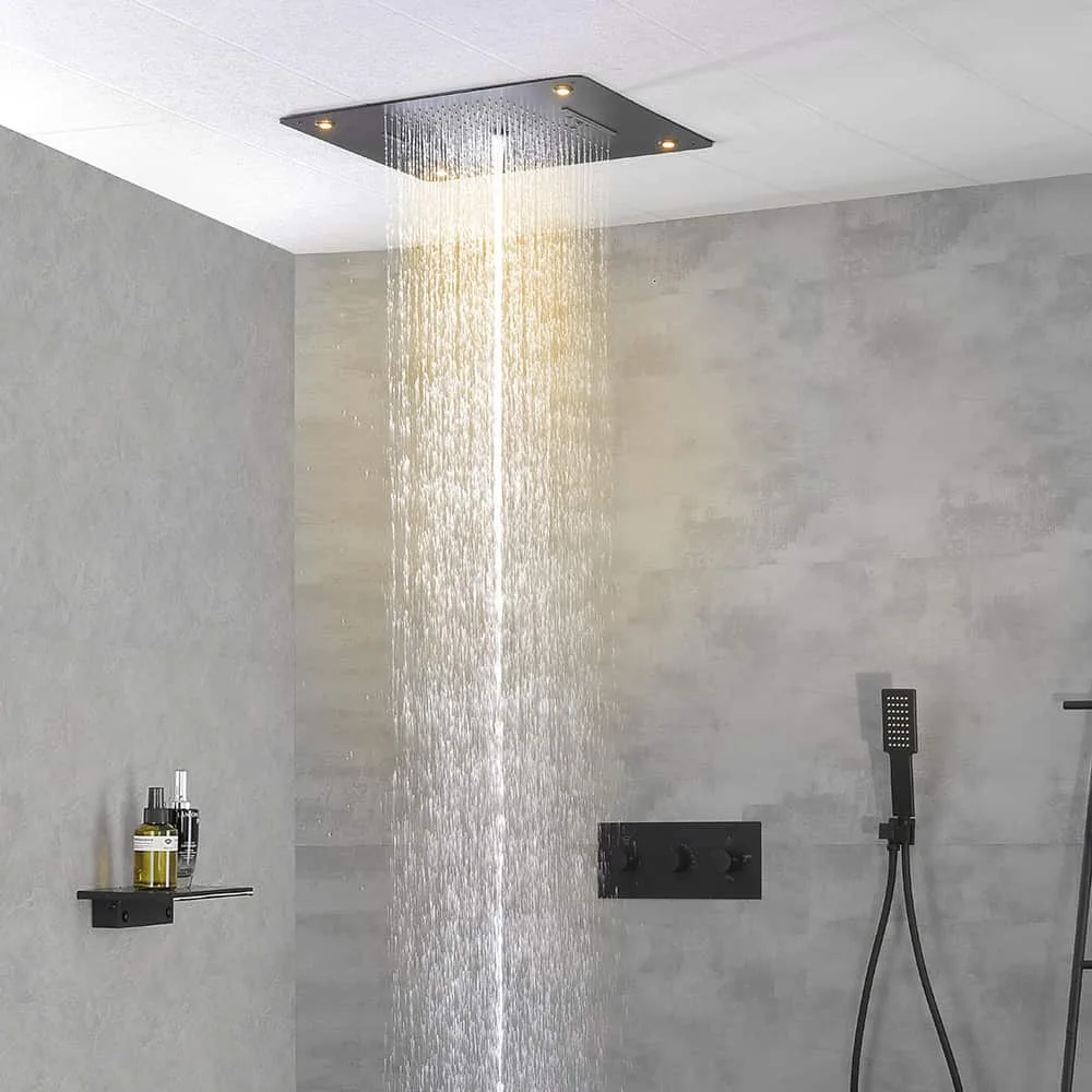 Black thermostatic shower mixer - SC750 24 31 1 - 1