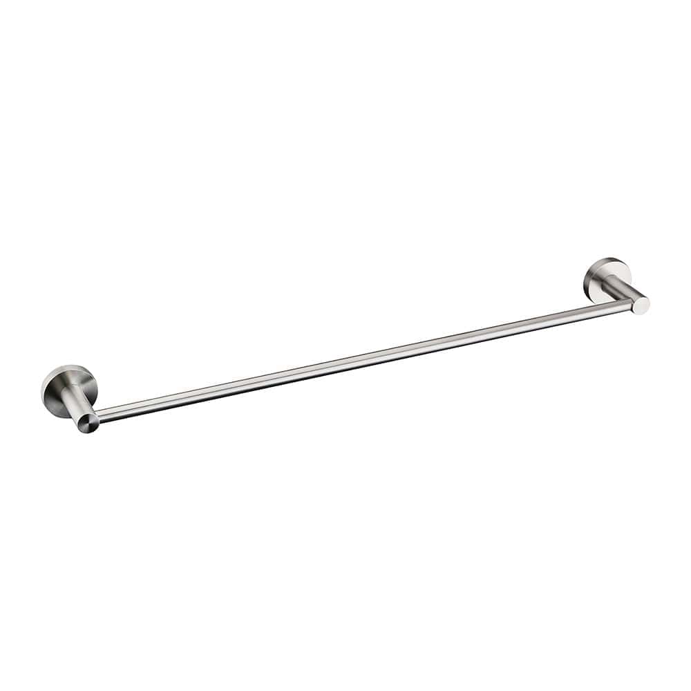Brushed steel round style towel bar - A015 01 16 2