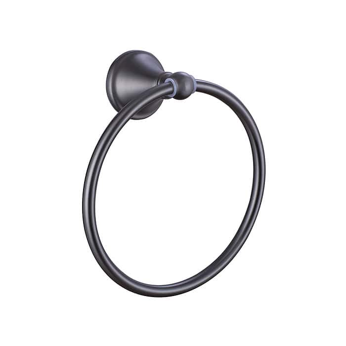Stainless steel bathroom classic towel ring - A144 04 45 2 - gunmetal