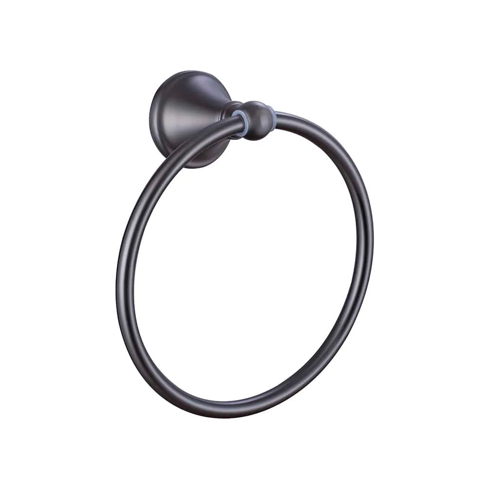 Stainless steel bathroom classic towel ring - A144 04 45 2 - gunmetal