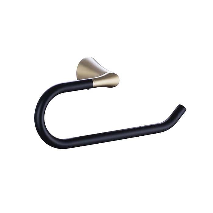 Stainless steel black and gold towel holder - A146 04 47 2