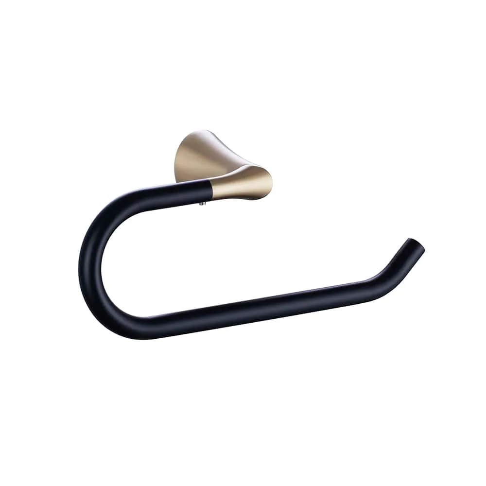 Stainless steel black and gold towel holder - A146 04 47 2