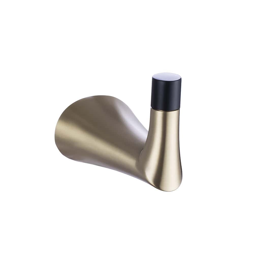 Stainless steel black and gold robe hook - A146 10 47 2