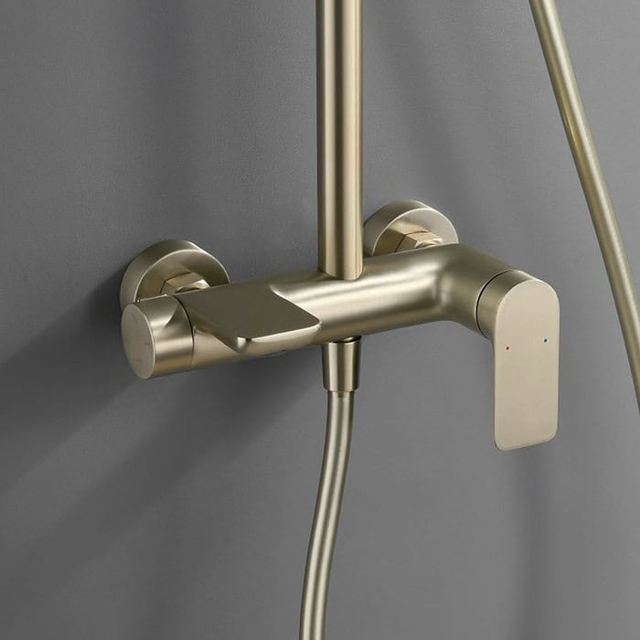 Luxurious Brushed Gold Shower Pillar with Dual Control Handles - SO709 13 - Image 3