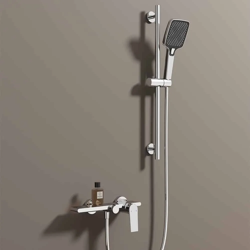 Waterfall tub shower set with adjustable slide bar handheld shower - SO023 12