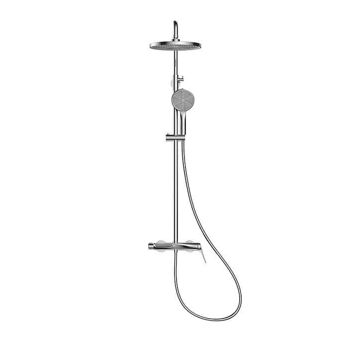 Brass shower system kit with built-in tub spout - SO025 13 - Image 3