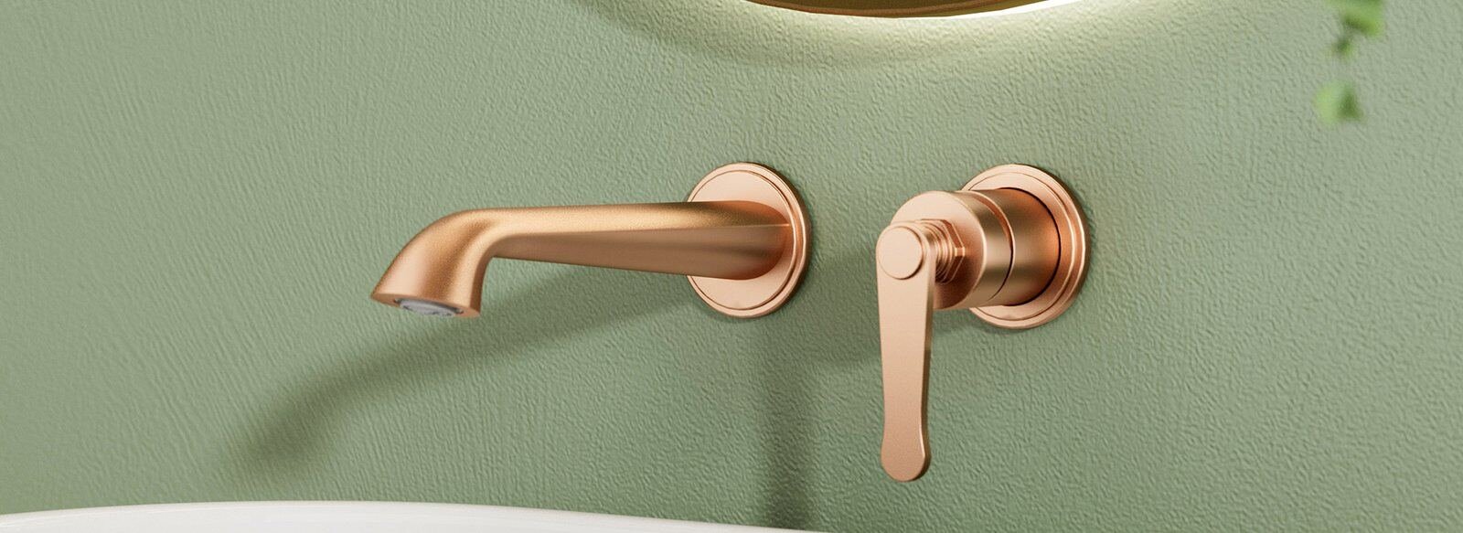 B1006A bathroom faucet 2-hole wall mounted