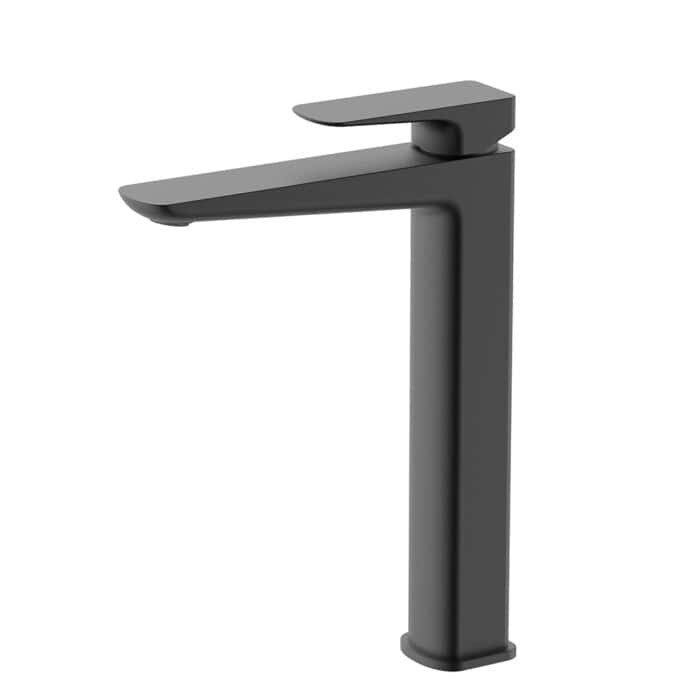 Matte black Tall Brass Bathroom Sink Tap With Single Handle design | B100702311