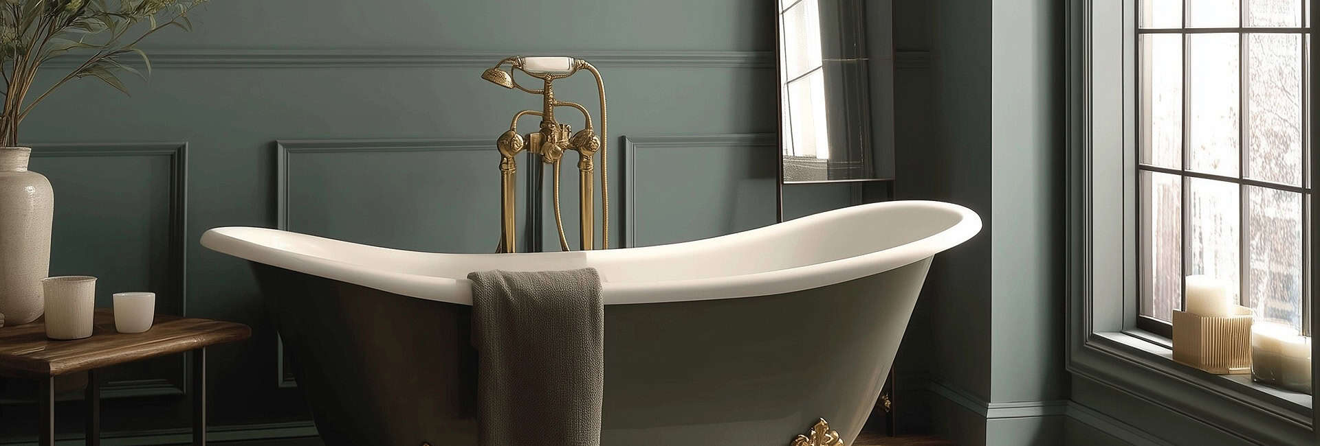 Brushed gold freestanding tub faucet Brushed gold freestanding tub faucet