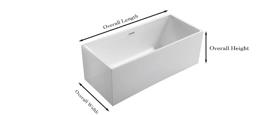 Key Bathtub Dimensions – length&width&height