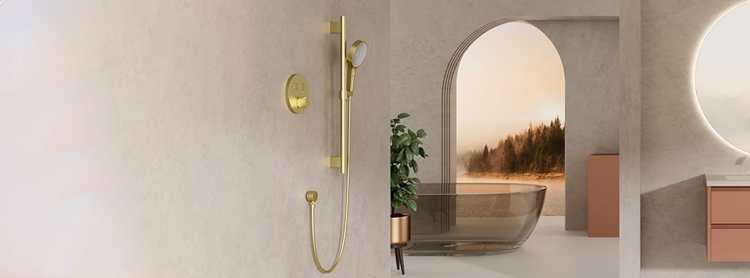 Handheld shower system with adjustable slide bar-B030
