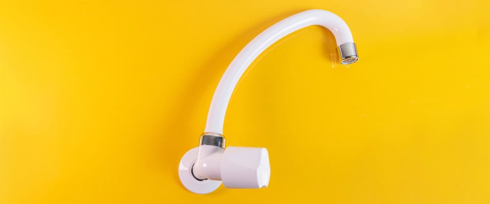 White wall-mounted kitchen faucets White wall-mounted kitchen faucets
