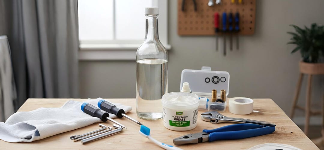 The tools you need for fix a stiff faucet handle The tools you need for fix a stiff faucet handle