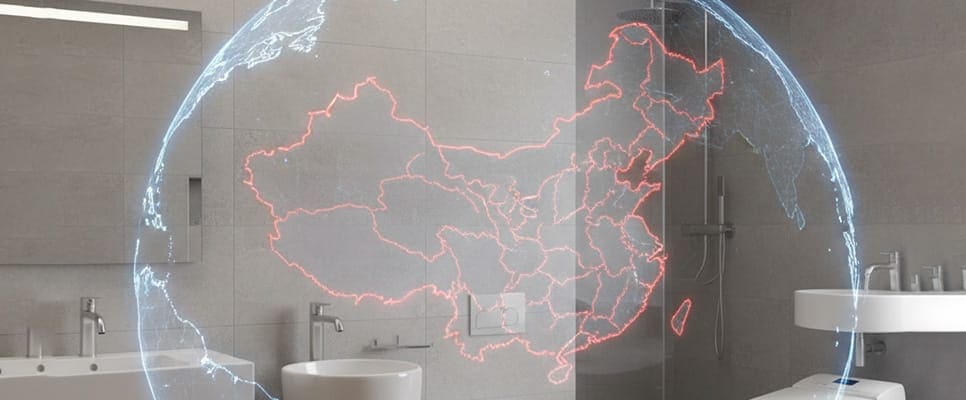 a subtle overlay of a globe or a map highlighting China