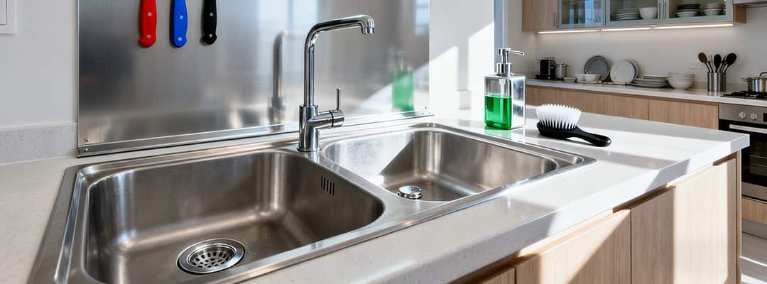 Dual basin kitchen stainless steel sink lifespan