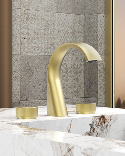 matte black widespread basin faucet 3 hole - B551 04 31 1