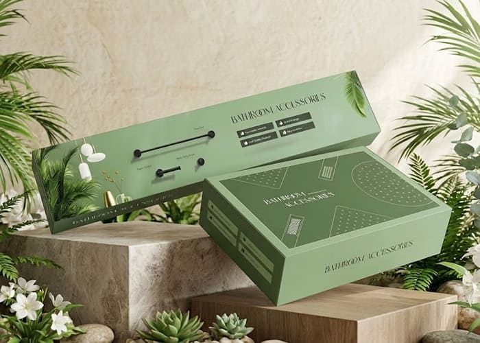 Bathroom accessories custom color package