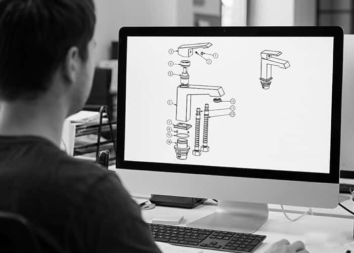 Bathroom faucet Exploded Views picturing