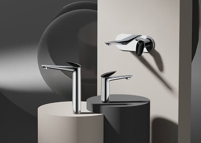 Chrome & Matte black bathroom faucet design - B022 01
