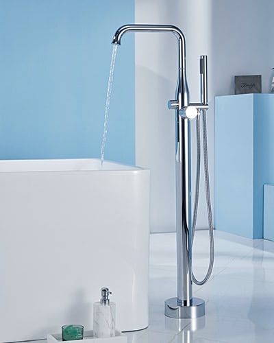 Freestanding bath filler taps