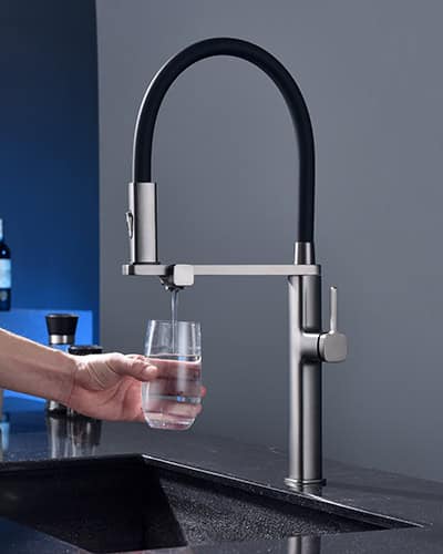 pull out kitchen filter faucet - with silicone tube - K641 06 01 1