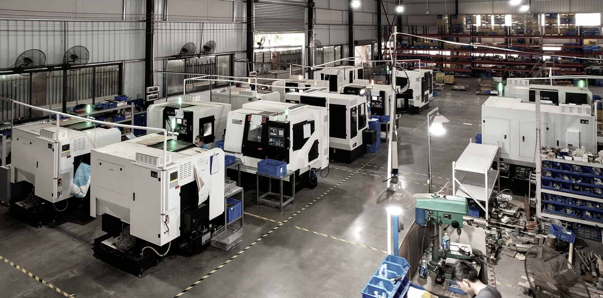 CNC machines in the Luxuryhome faucet factory